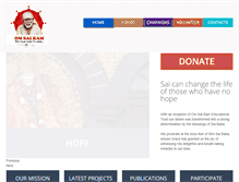 Tablet Screenshot of omsairam.org